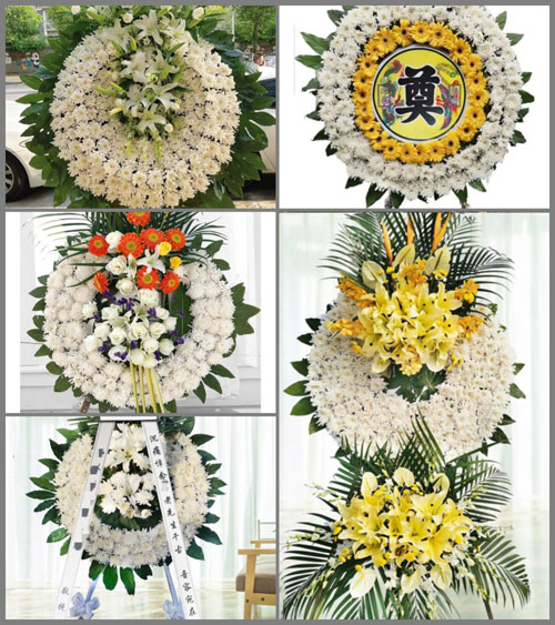 山东济宁任城区安居街道满营村花圈速递